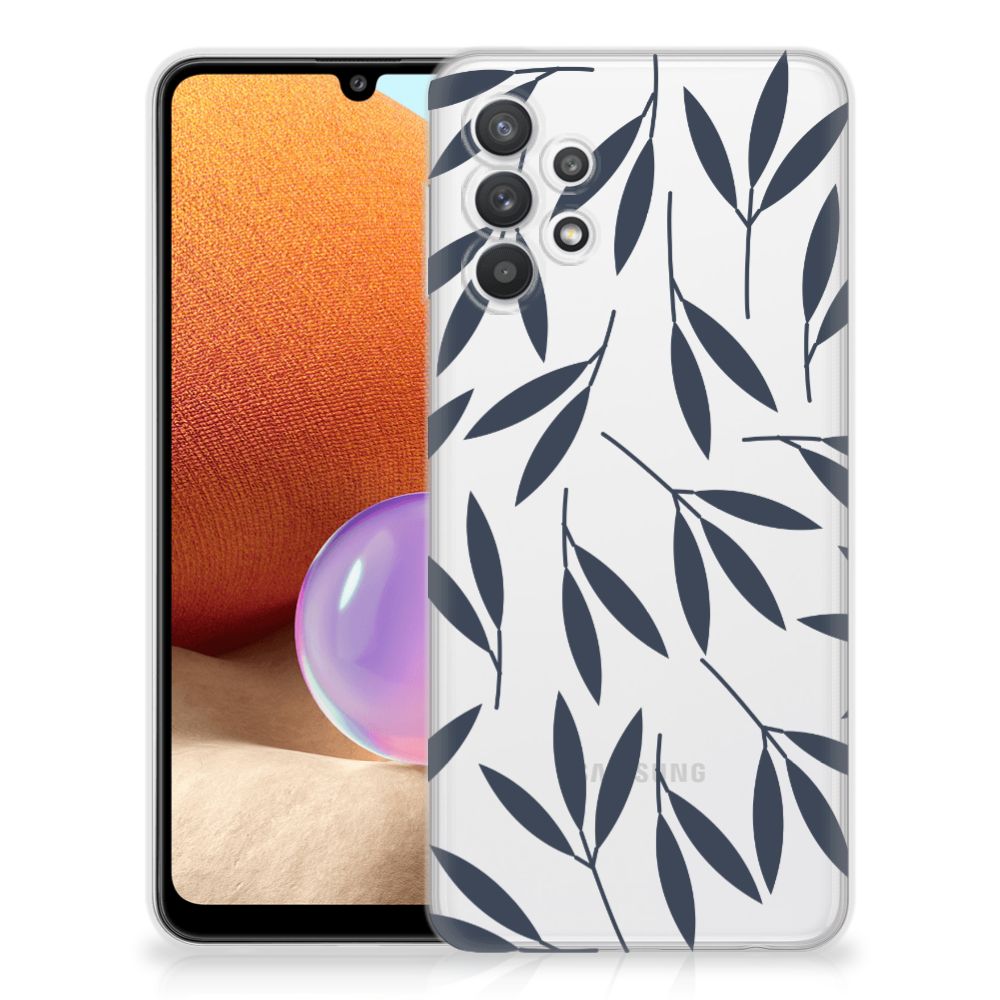 Samsung Galaxy A32 4G | A32 5G Enterprise Editie TPU Case Leaves Blue B2C Telecom