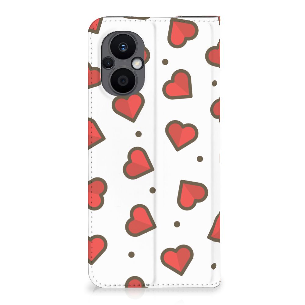 OPPO Reno8 Lite Hoesje met Magneet Hearts - B2C Telecom