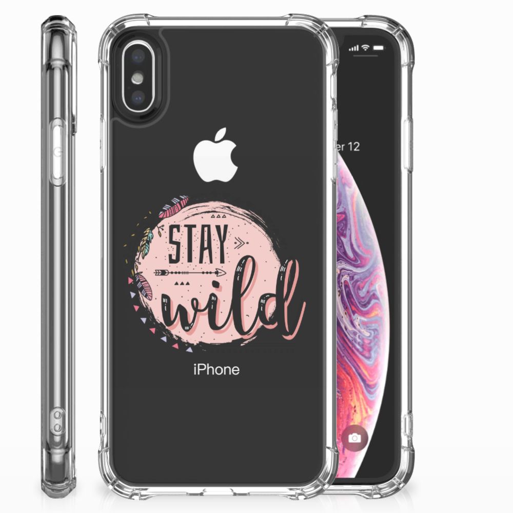 Apple iPhone Xs Max Stevig Bumper Hoesje Boho Stay Wild