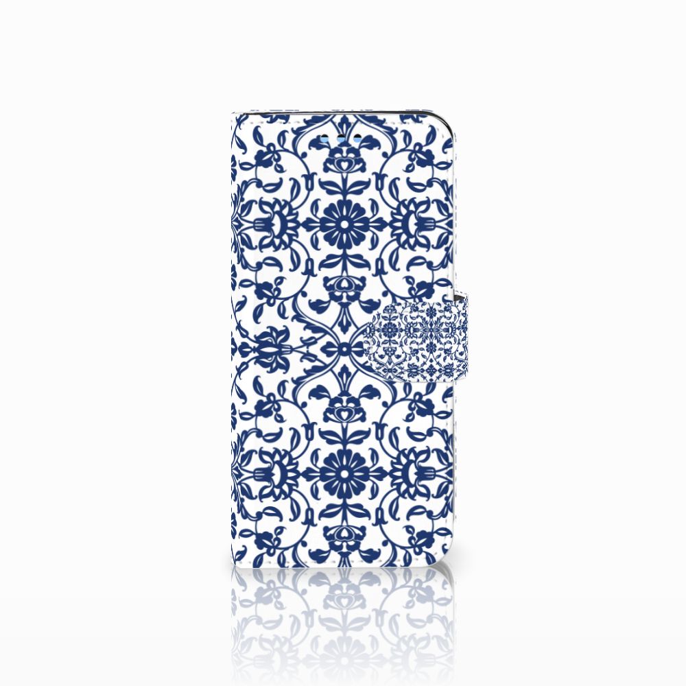 Samsung Galaxy S9 Hoesje Flower Blue