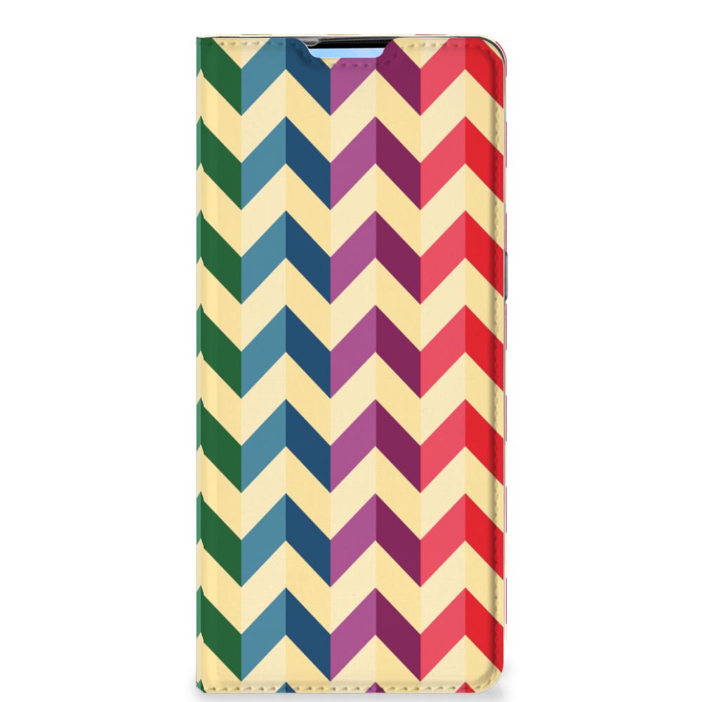 OPPO Reno4 Pro 5G Hoesje met Magneet Zigzag Multi Color - B2C Telecom