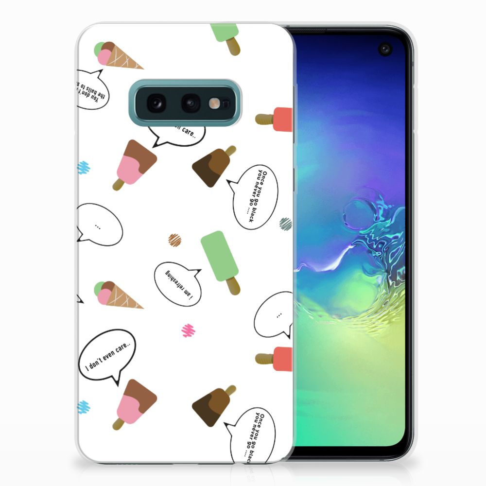 Samsung Galaxy S10e Siliconen Case IJsjes