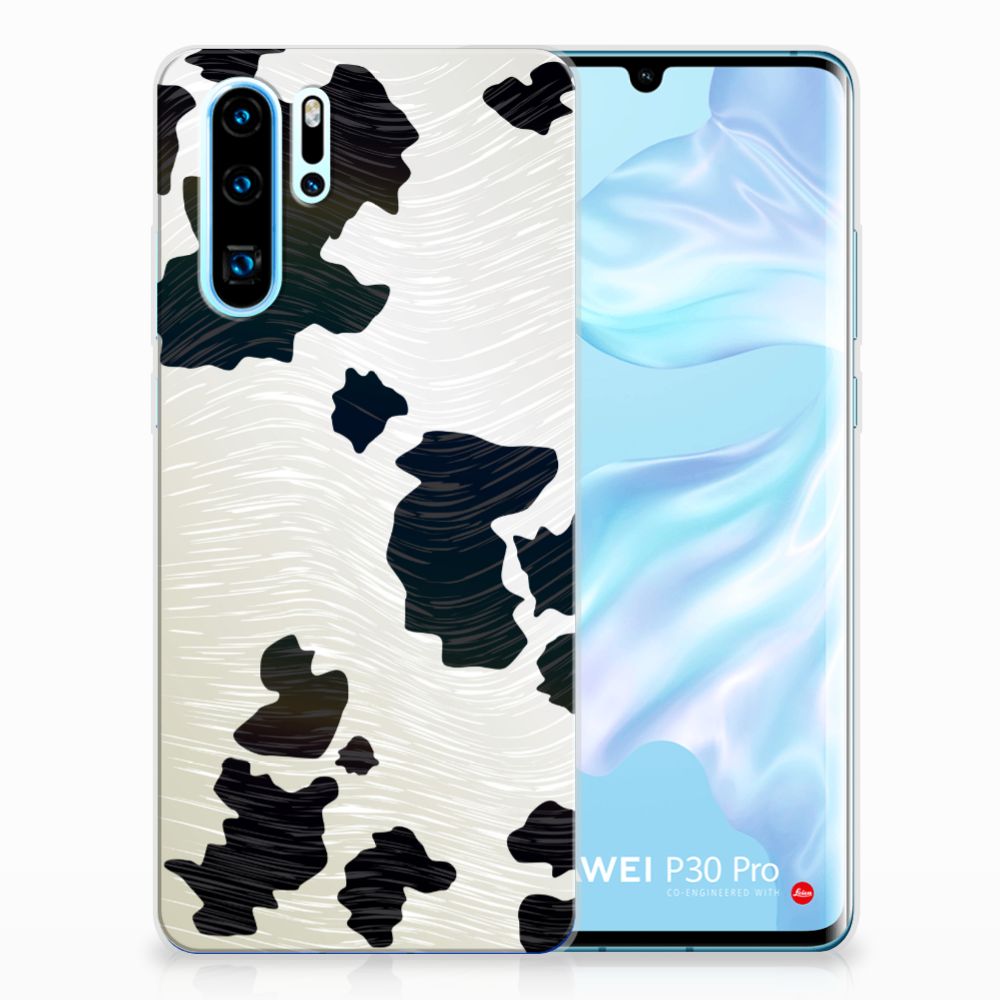 Huawei P30 Pro TPU Hoesje Koeienvlekken