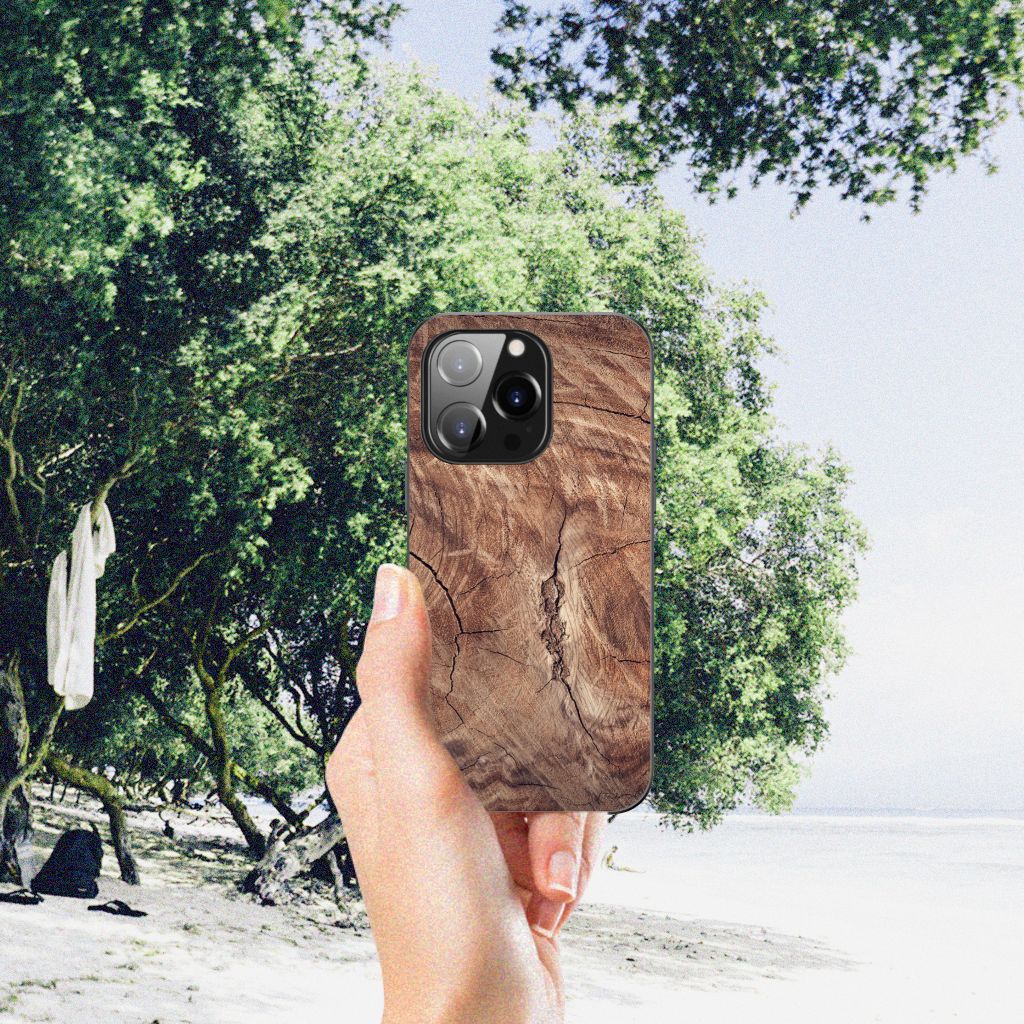 iPhone 14 Pro Houten Print Telefoonhoesje Tree Trunk B2C Telecom