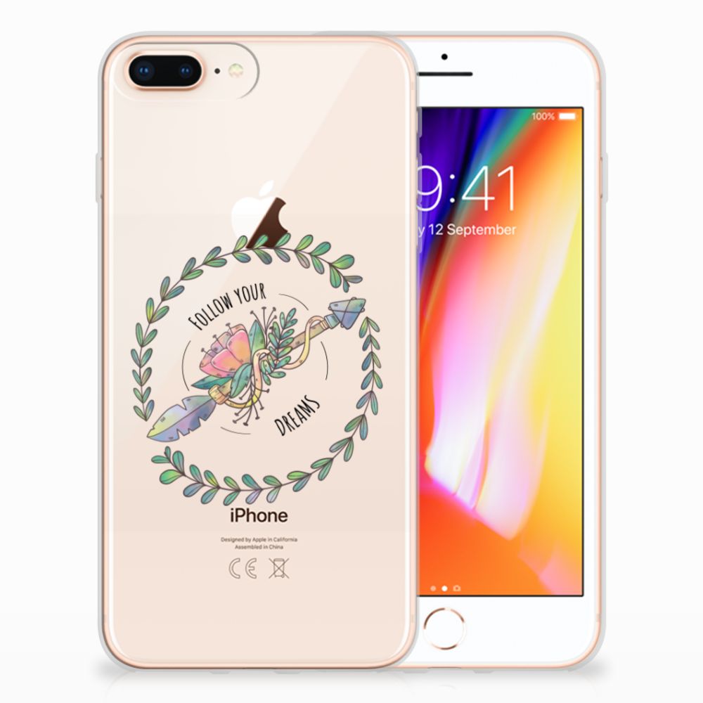 Apple iPhone 7 Plus | 8 Plus Telefoonhoesje met Naam Boho Dreams