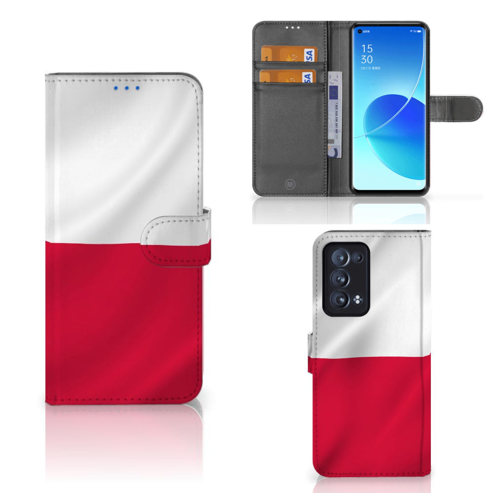 OPPO Reno 6 Pro Plus 5G Bookstyle Case Polen