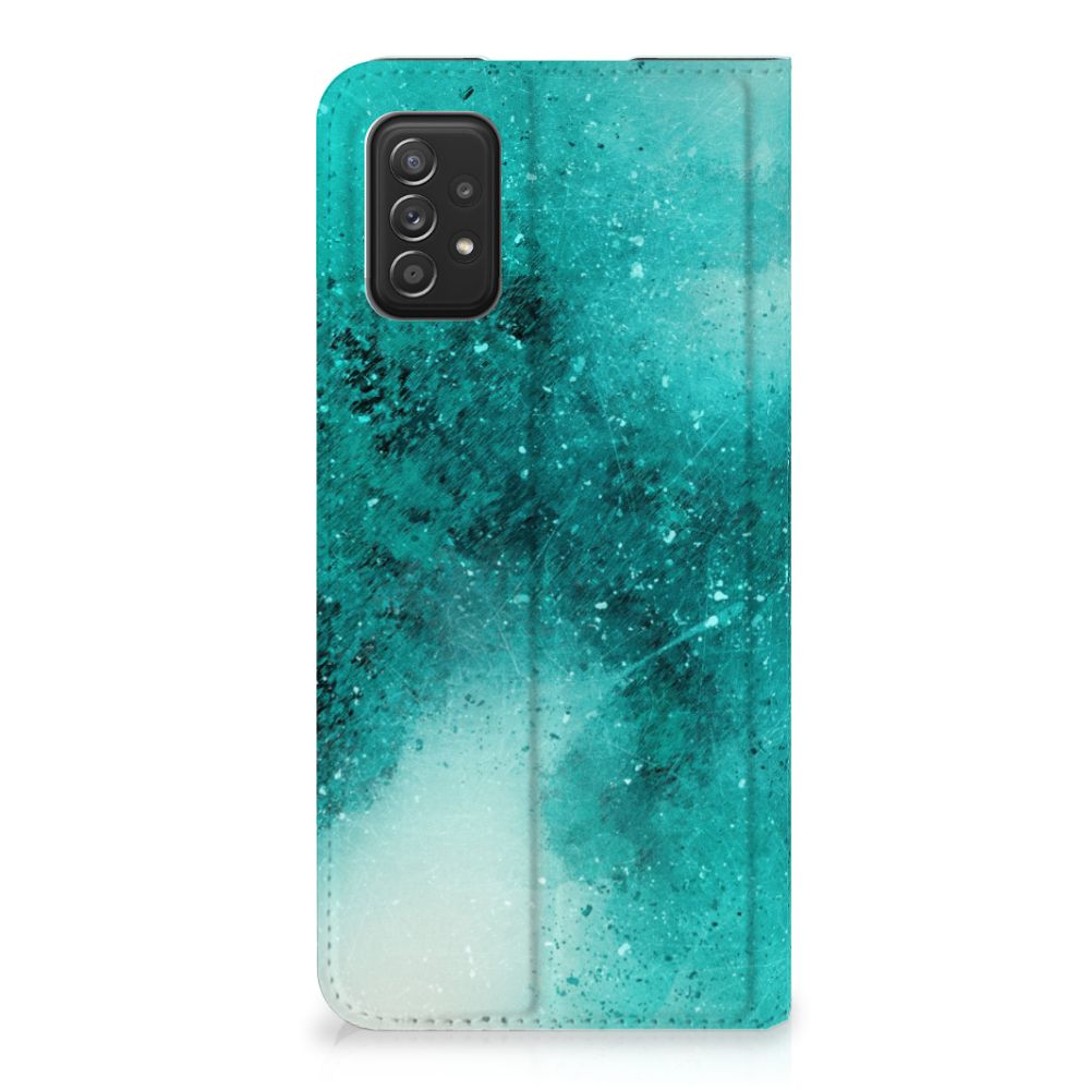 Bookcase Samsung Galaxy A03s Painting Blue - B2C Telecom