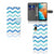 Huawei Y6 (2019) Telefoon Hoesje Zigzag Blauw