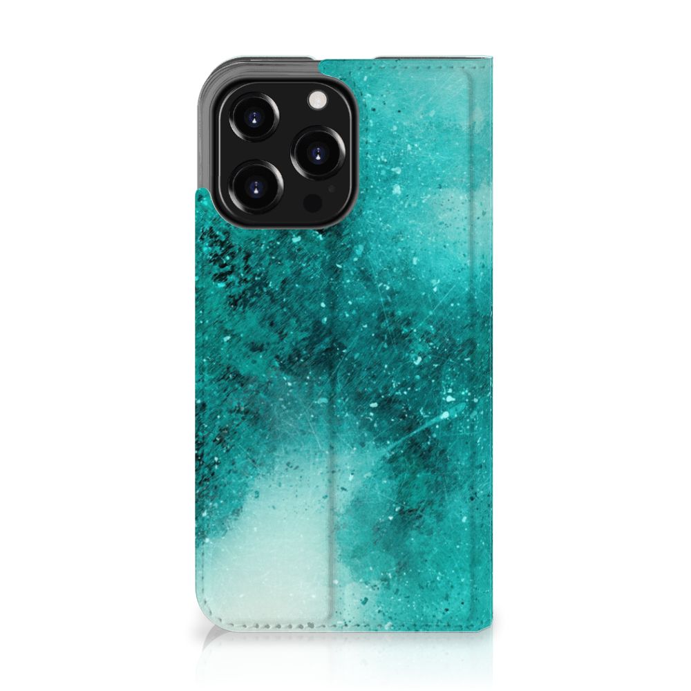Bookcase iPhone 13 Pro Painting Blue - B2C Telecom