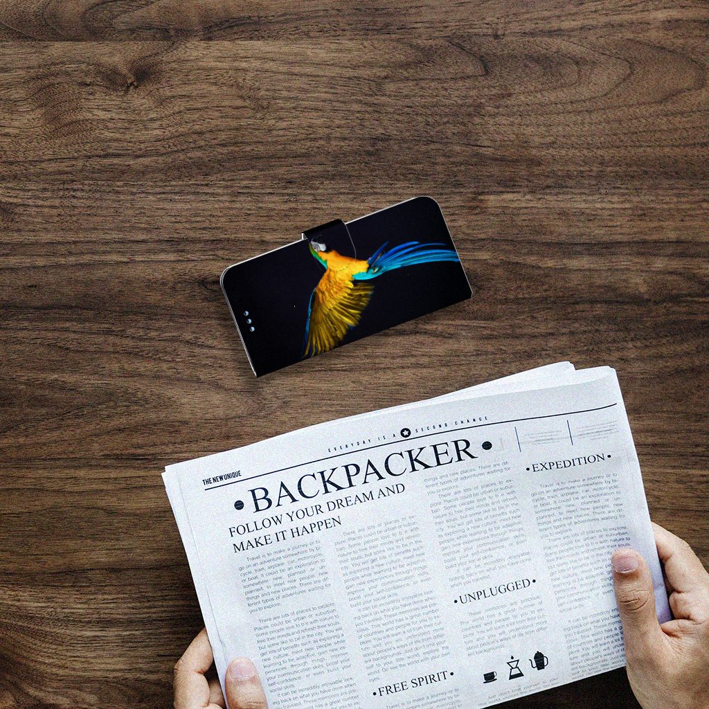 Samsung Galaxy S9 Telefoonhoesje met Pasjes Papegaai