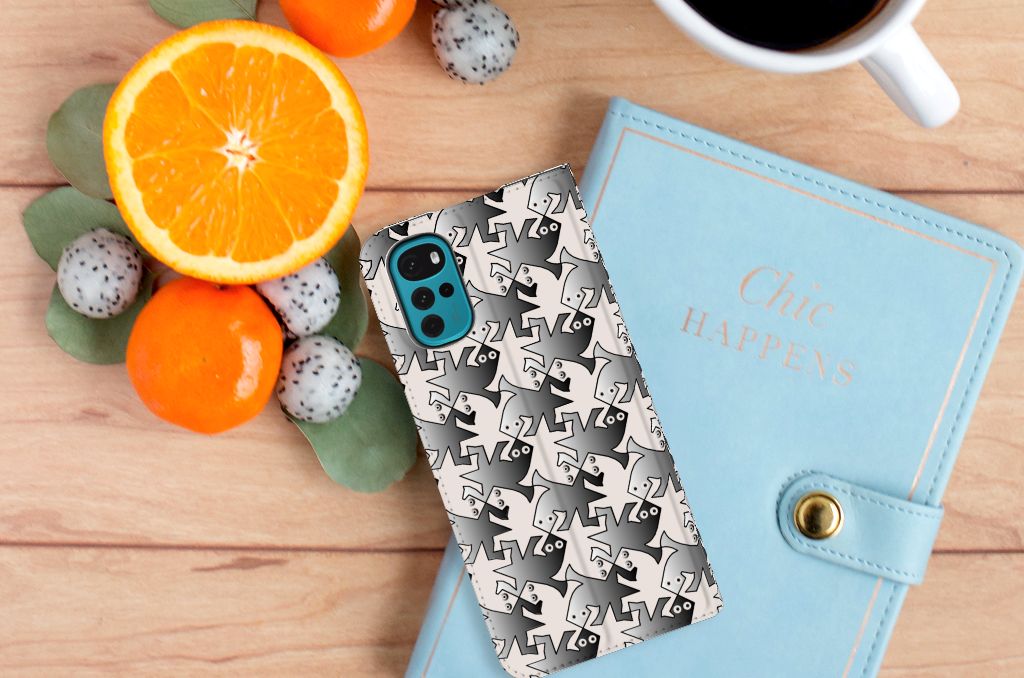 Motorola Moto G22 Hoesje maken Salamander Grey - B2C Telecom