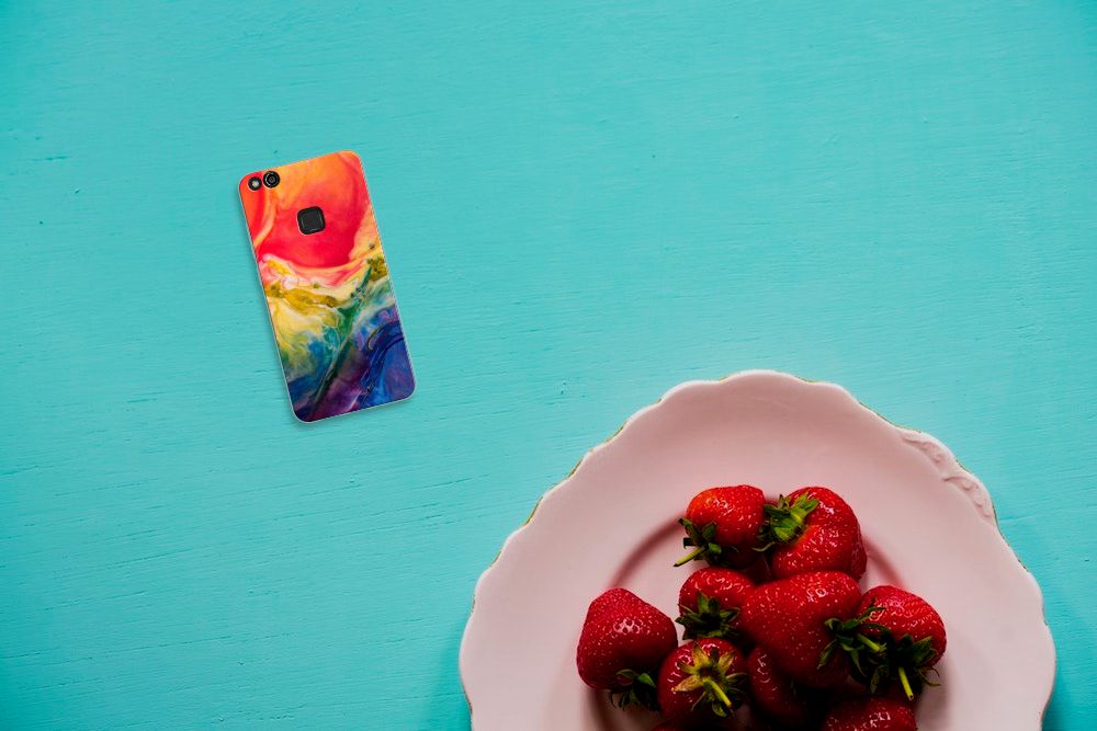Hoesje maken Huawei P10 Lite Watercolor Dark