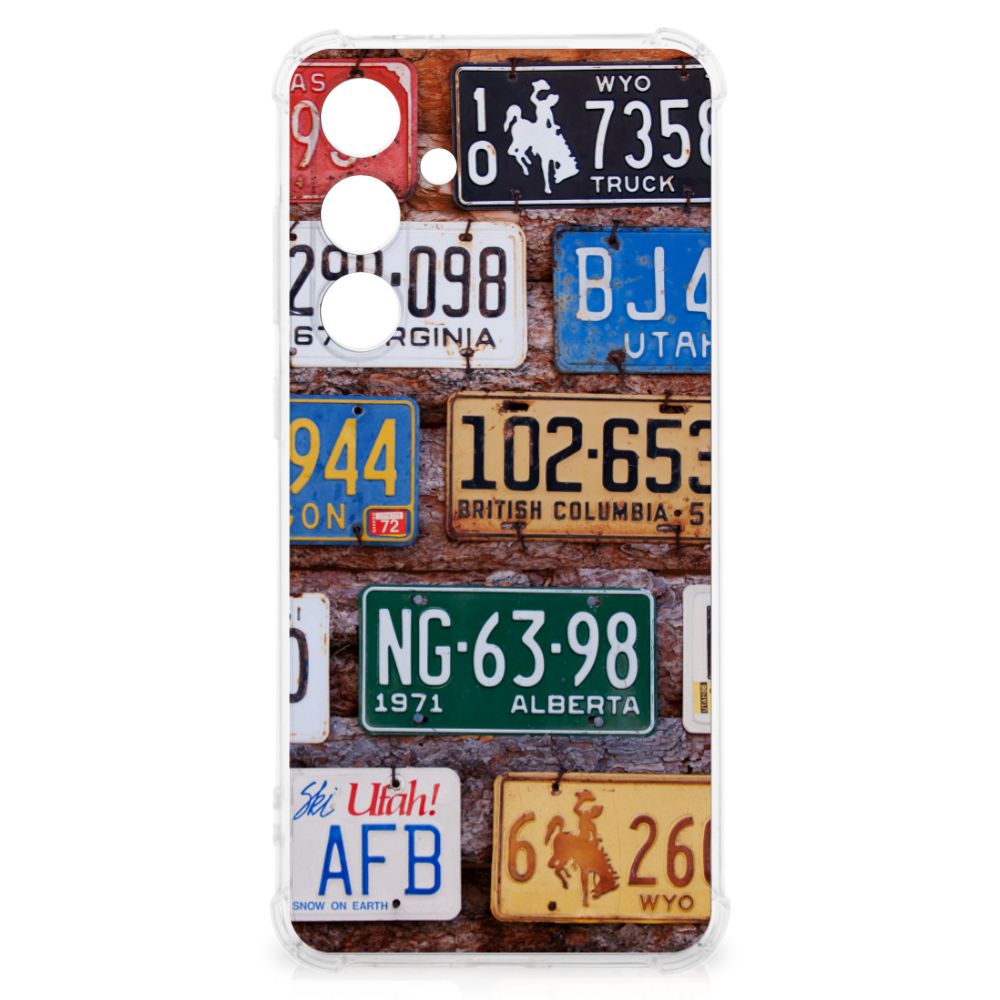 Samsung Galaxy S24 FE Anti-shock Hoesje met foto Kentekenplaten