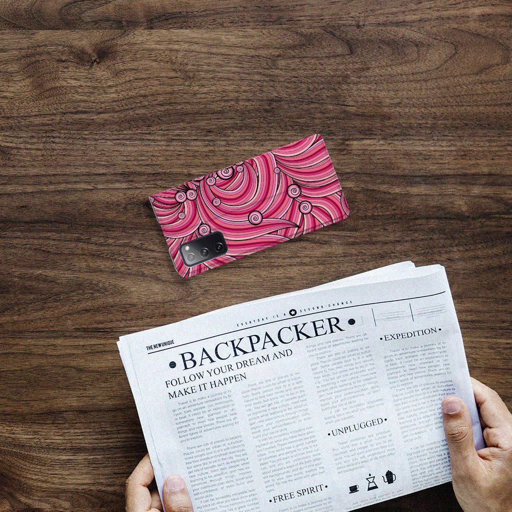 Samsung Galaxy S20 FE Bookcase Swirl Pink - B2C Telecom