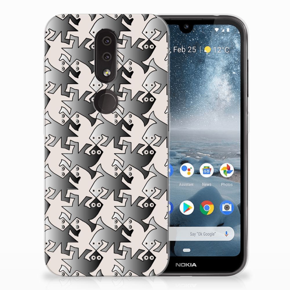 Nokia 4.2 TPU Hoesje Salamander Grey