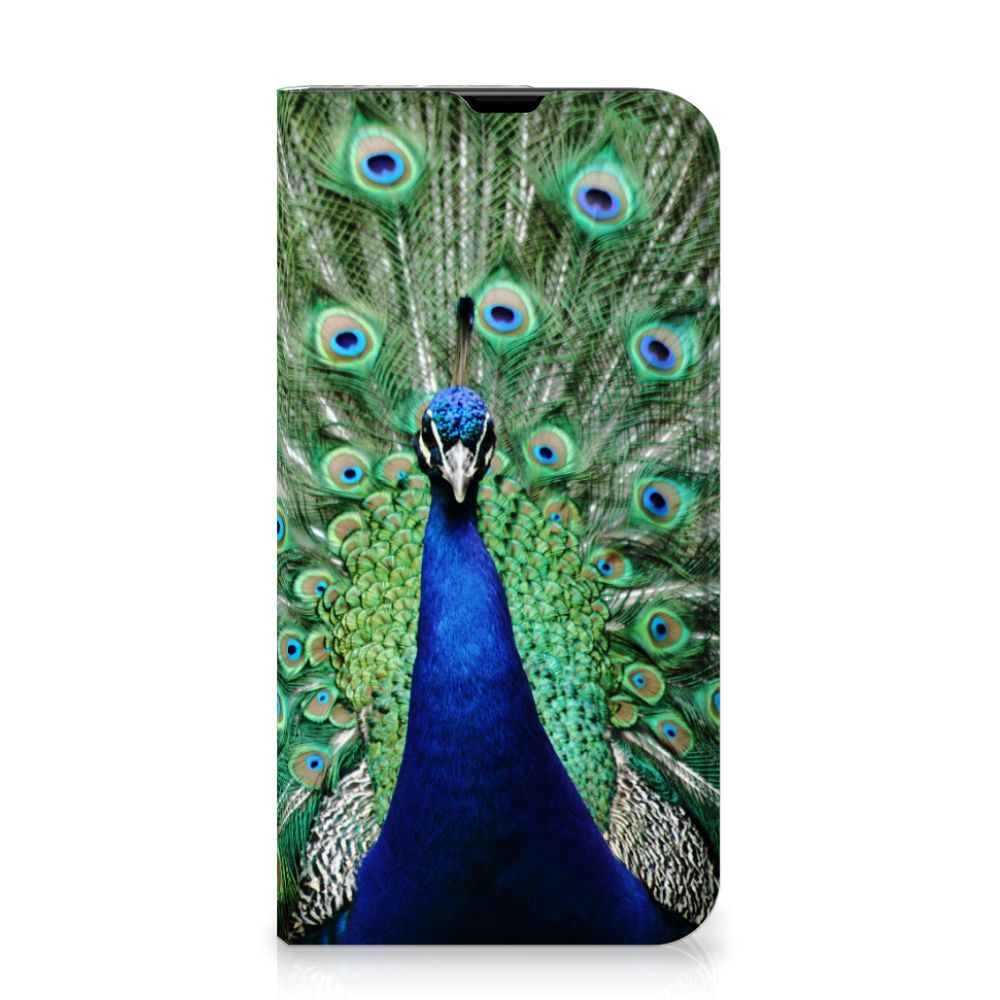 iPhone 13 Pro Hoesje maken Pauw met kleurrijk design van een pauw 🦚 in volle glorie.