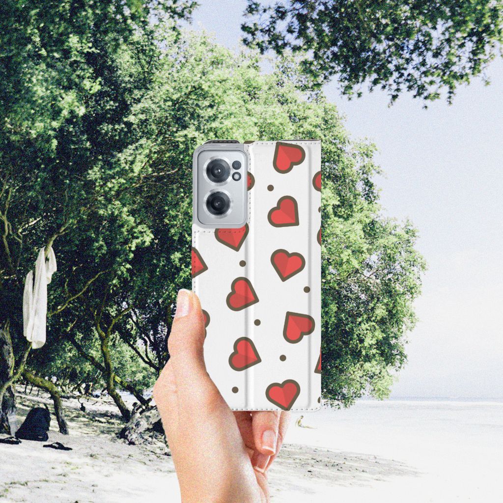 OnePlus Nord CE 2 5G Hoesje met Magneet Hearts - B2C Telecom