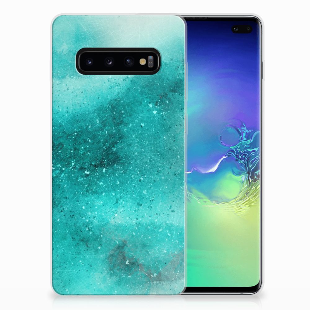 Hoesje maken Samsung Galaxy S10 Plus Painting Blue