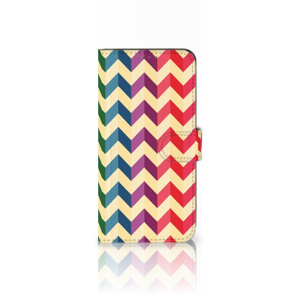 Samsung Galaxy A22 4G | M22 Telefoon Hoesje Zigzag Multi Color