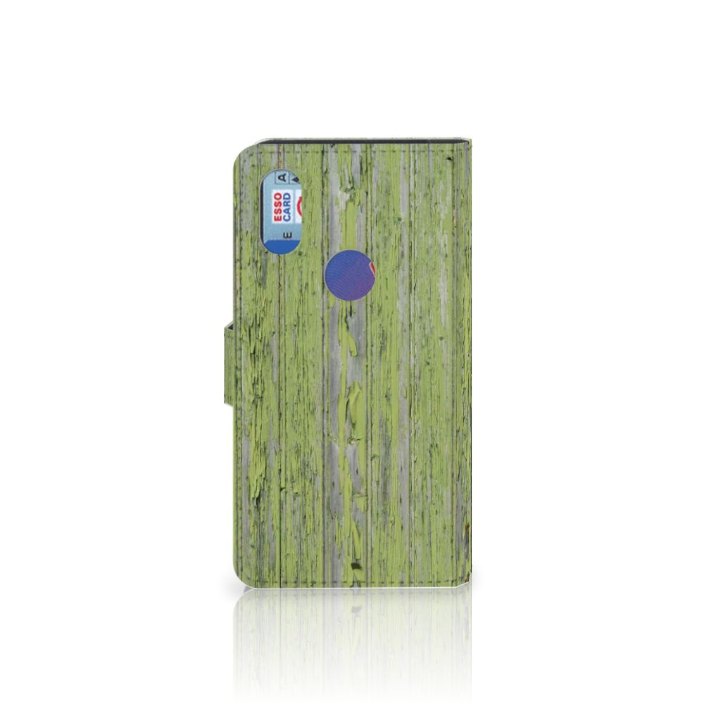 Xiaomi Mi Mix 2s Book Style Case Green Wood