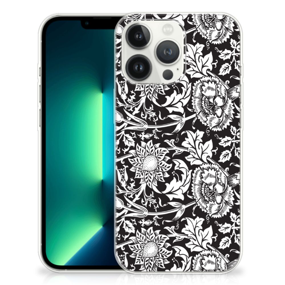 iPhone 13 Pro Max TPU Case Black Flowers B2C Telecom