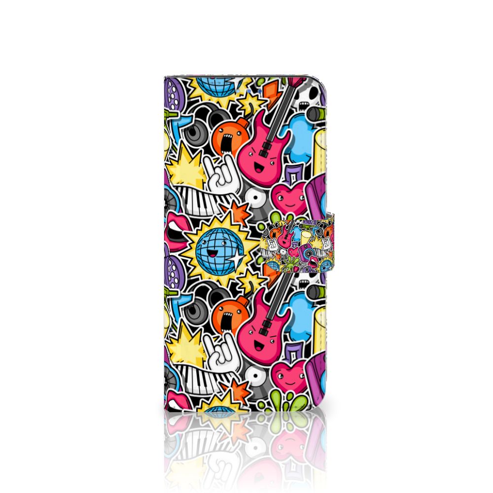 OPPO Find X3 Neo 5G Wallet Case met Pasjes Punk Rock