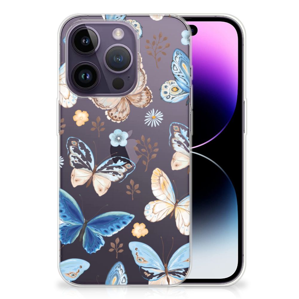 TPU Hoesje voor Apple iPhone 14 Pro Vlinder B2C Telecom