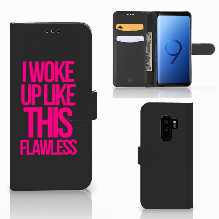 Samsung Galaxy S9 Plus Hoesje met naam Woke Up - Origineel Cadeau Zelf Maken