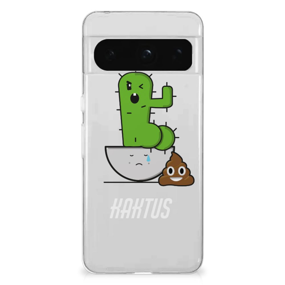 Google Pixel 8 Pro Telefoonhoesje met Naam Cactus Poo