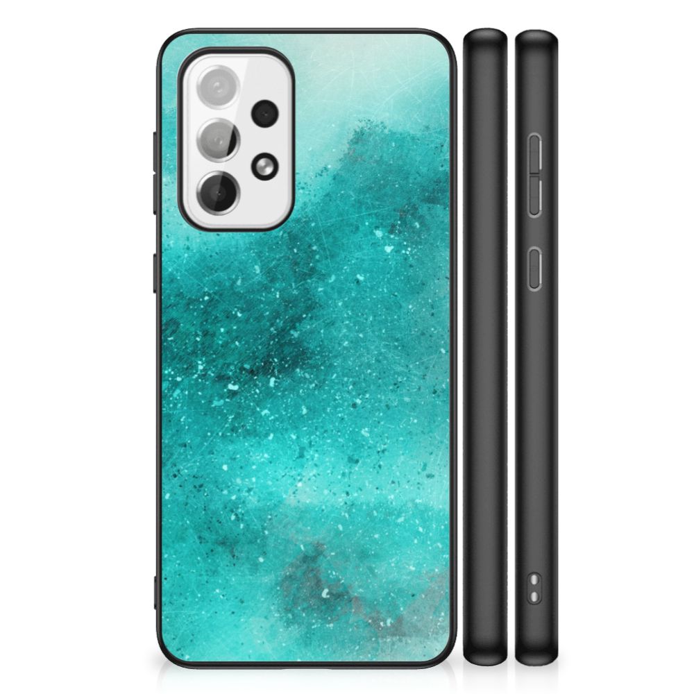 Kleurrijke Telefoonhoesje Samsung Galaxy A73 Painting Blue B2C Telecom