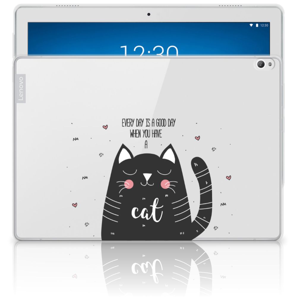 Lenovo Tab P10 Tablet Back Cover Cat Good Day
