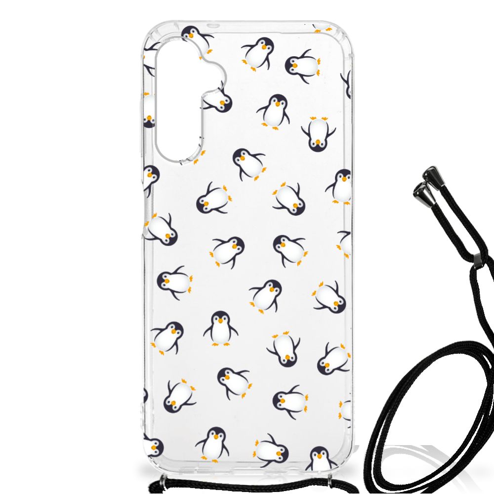 Doorzichtige Silicone Hoesje voor Samsung Galaxy A14 5G Pinguïn