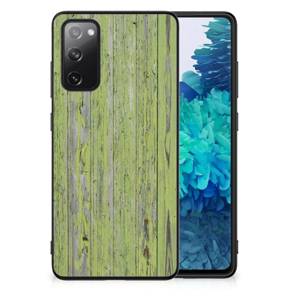 Samsung Galaxy S20 FE Houten Print Telefoonhoesje Green Wood B2C Telecom