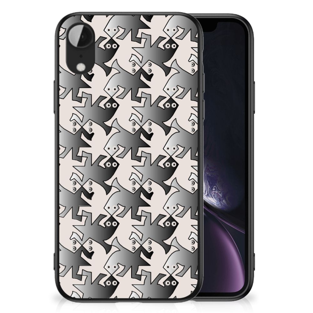 Apple iPhone XR Dierenprint Telefoonhoesje Salamander Grey