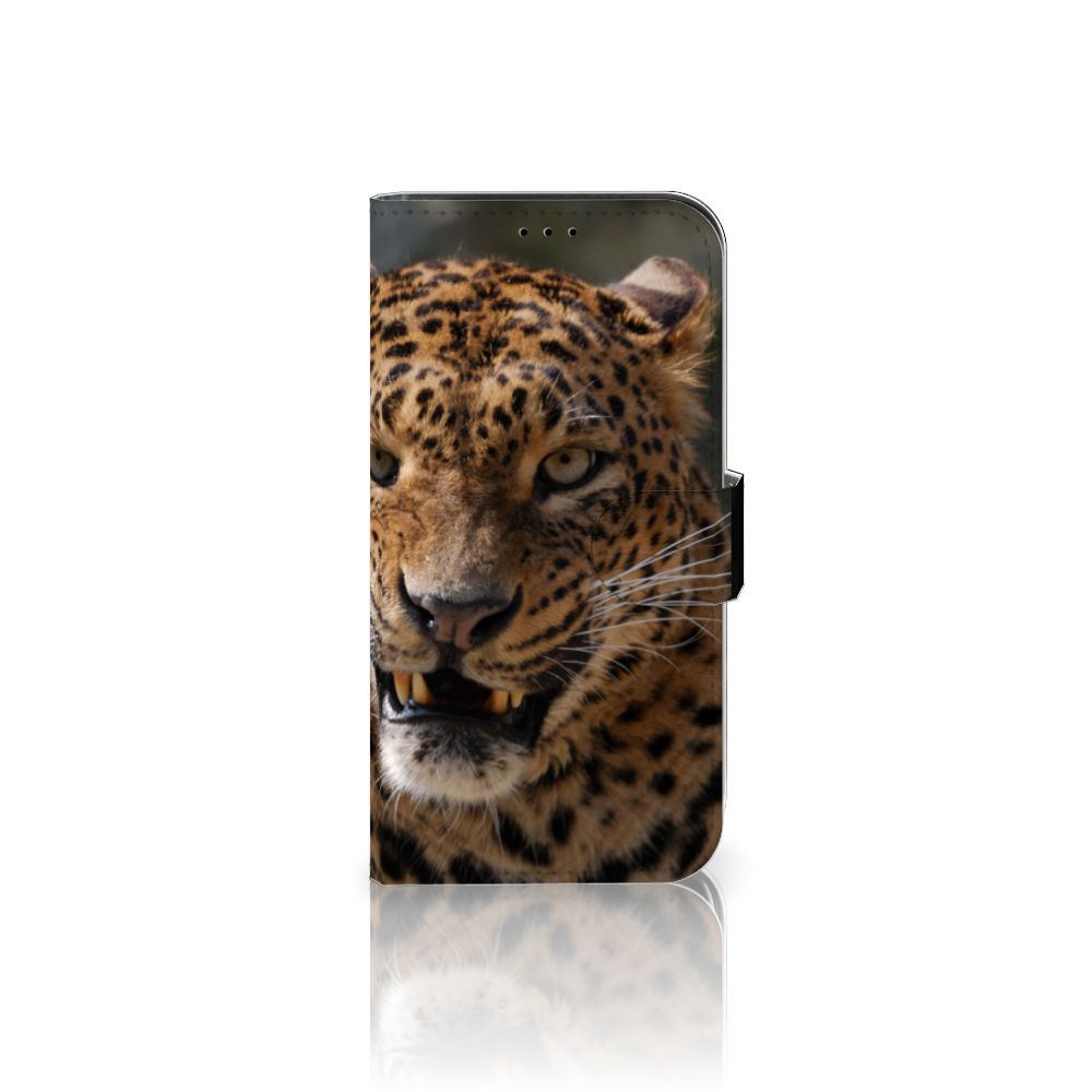 iPhone 13 Pro Telefoonhoesje met Pasjes Luipaard