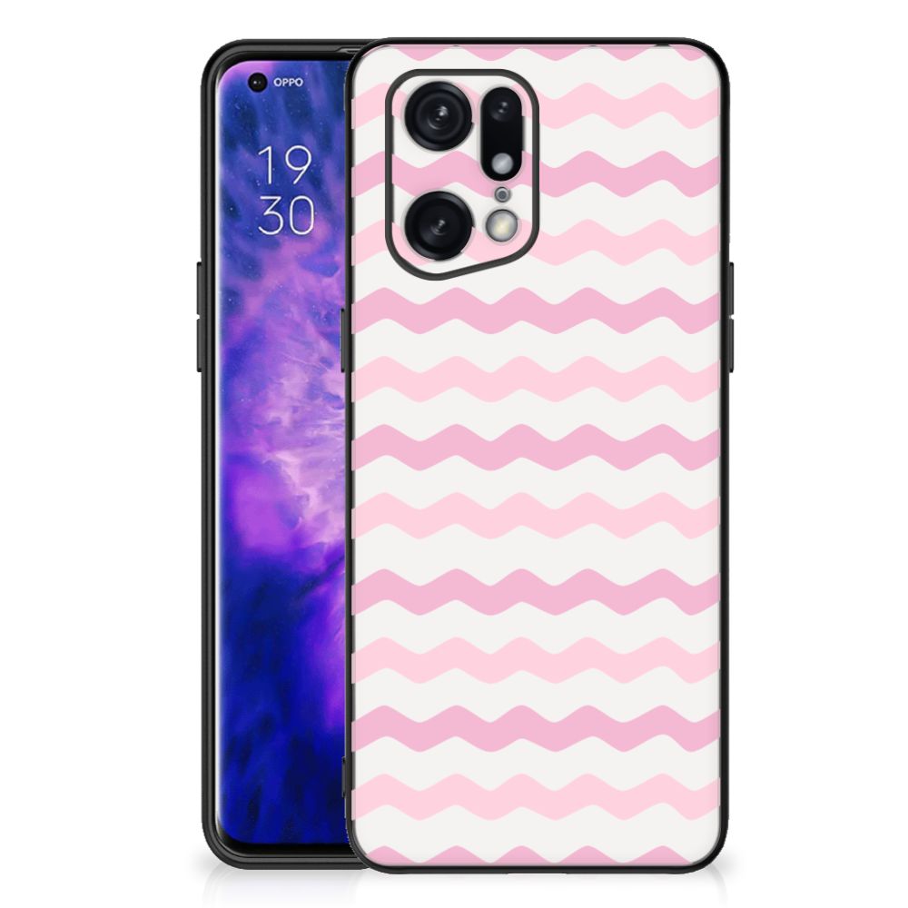 OPPO Find X5 Pro Back Case Waves Roze