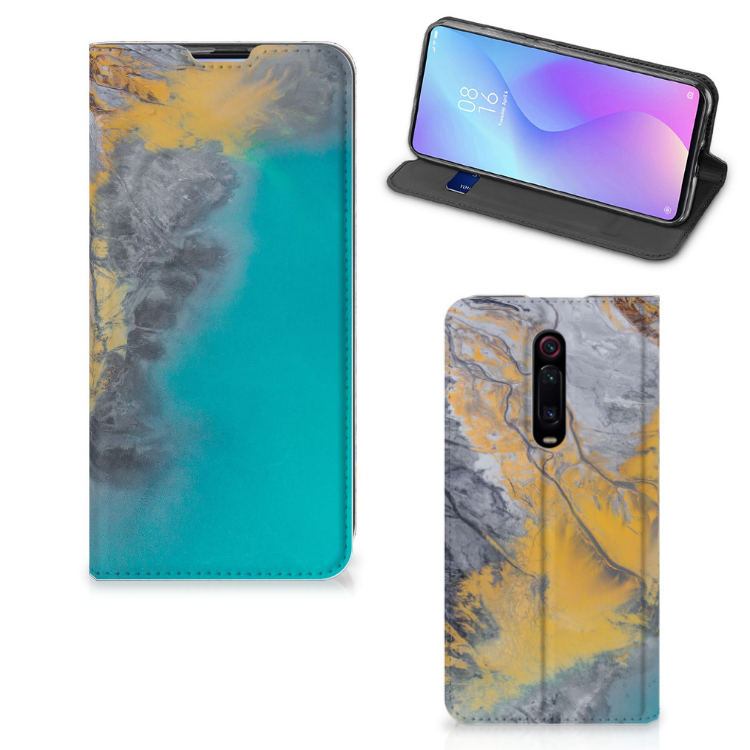 Xiaomi Redmi K20 Pro Standcase Marble Blue Gold - B2C Telecom