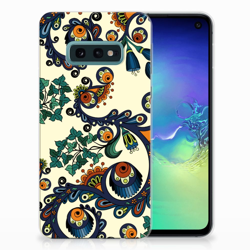 Siliconen Hoesje Samsung Galaxy S10e Barok Flower