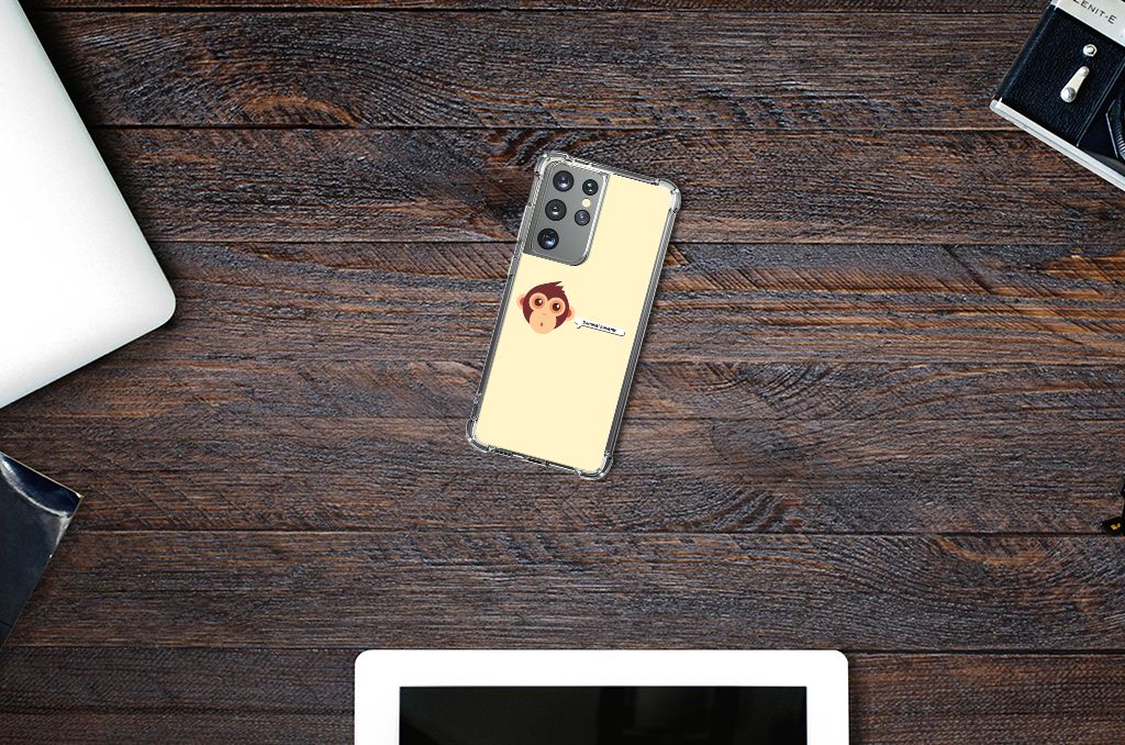 Samsung Galaxy S21 Ultra Stevig Bumper Hoesje Monkey B2C Telecom
