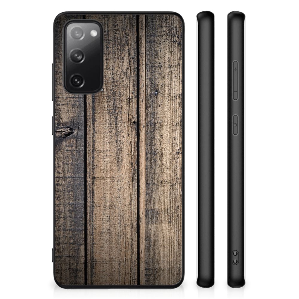 Samsung Galaxy S20 FE Houten Print Telefoonhoesje Steigerhout B2C Telecom