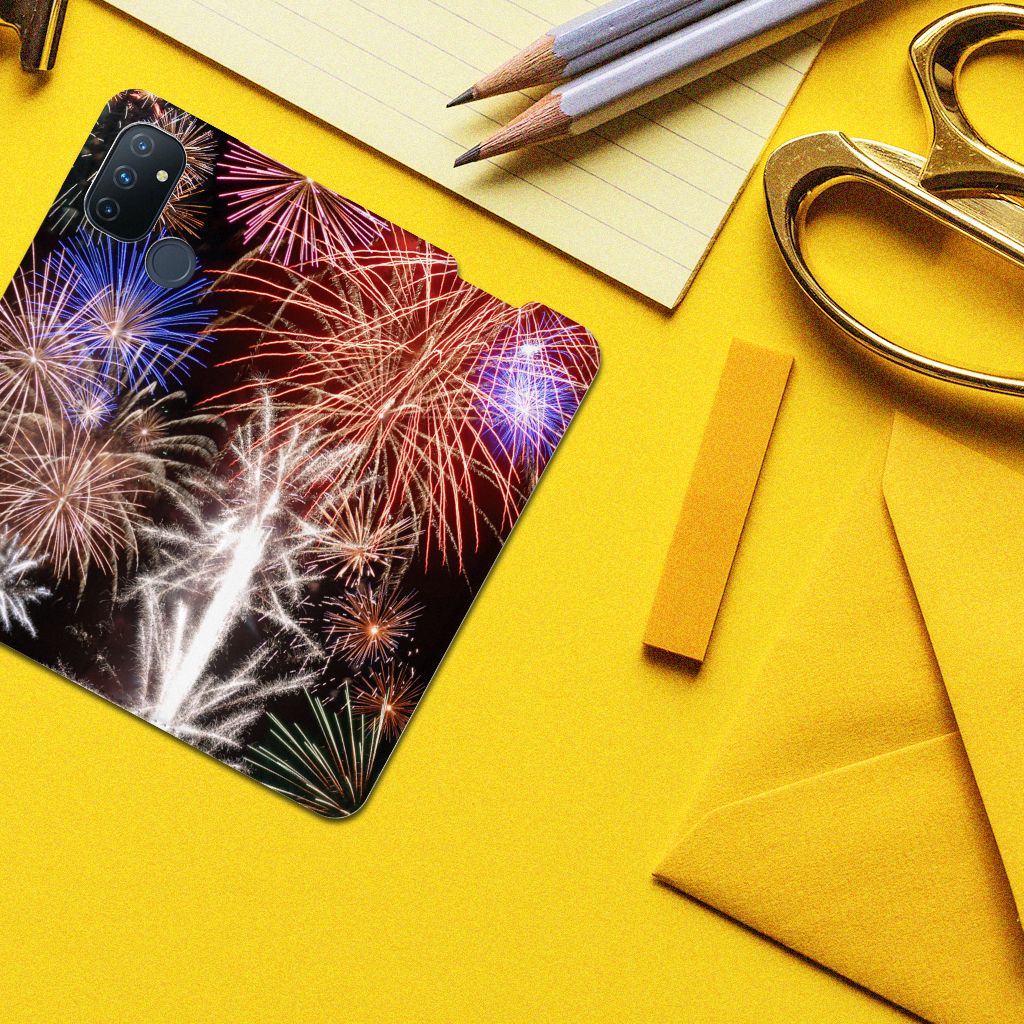 OnePlus Nord N100 Hippe Standcase Vuurwerk - B2C Telecom