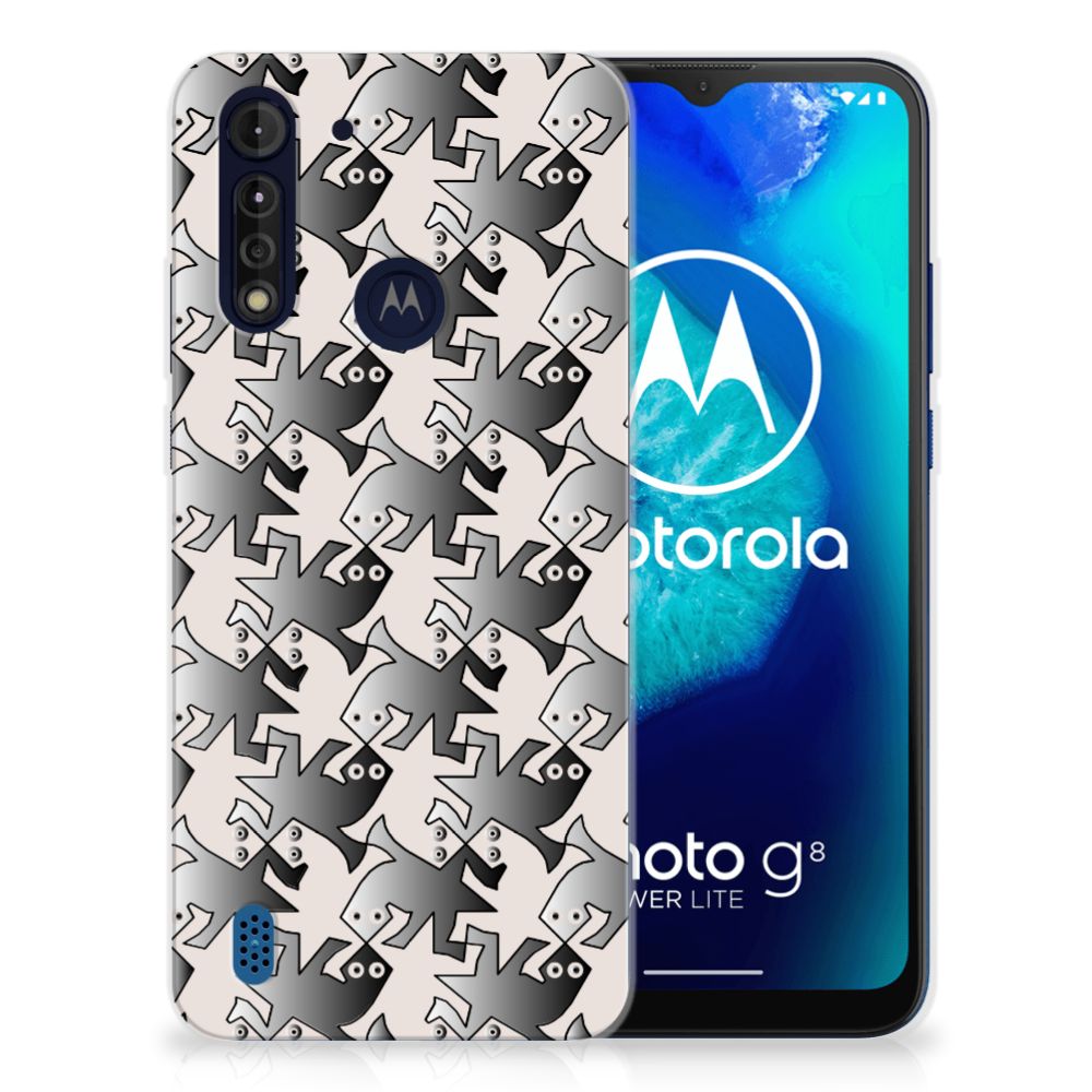 Motorola Moto G8 Power Lite TPU Hoesje Salamander Grey B2C Telecom