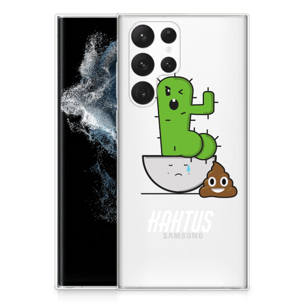 Samsung Galaxy S22 Ultra Telefoonhoesje met Naam Cactus Poo B2C Telecom