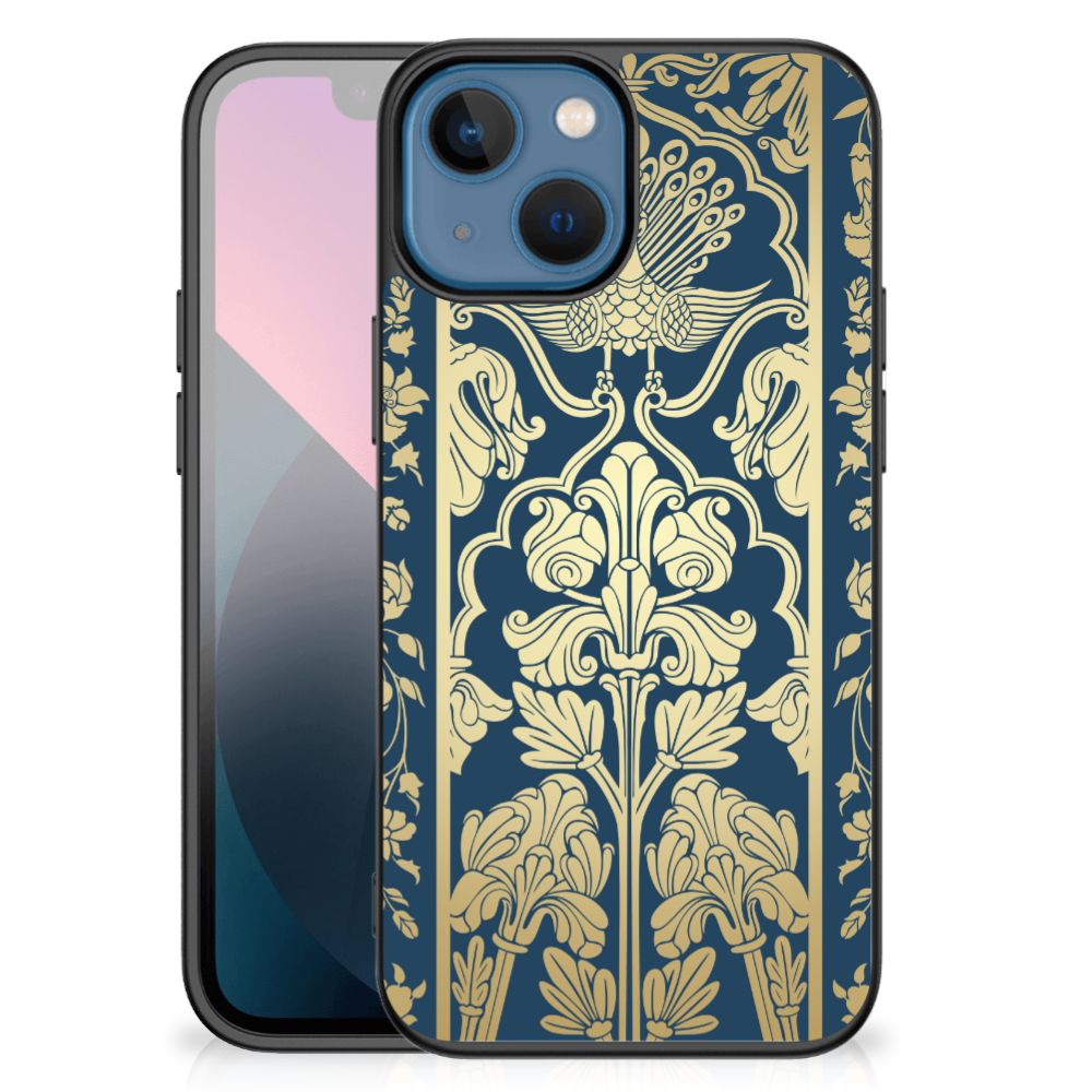 Apple iPhone 13 mini Bloemen Hoesje Beige Flowers