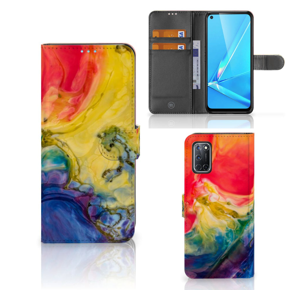 Hoesje OPPO A72 | OPPO A52 Watercolor Dark