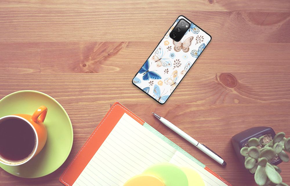 Dierenprint Telefoonhoesje voor Samsung Galaxy S20 FE Vlinder B2C Telecom