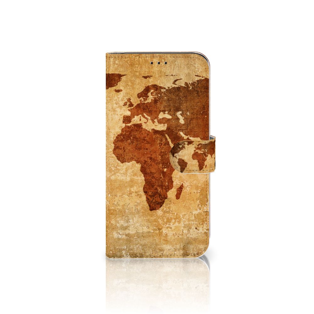 Apple iPhone 11 Pro Max Flip Cover Wereldkaart