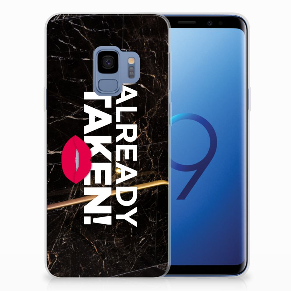 Samsung Galaxy S9 Siliconen hoesje met naam Already Taken Black