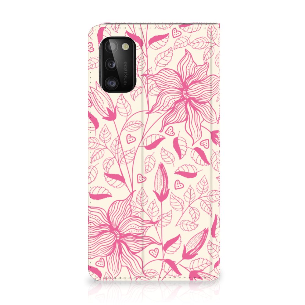 Samsung Galaxy A41 Smart Cover Pink Flowers - B2C Telecom