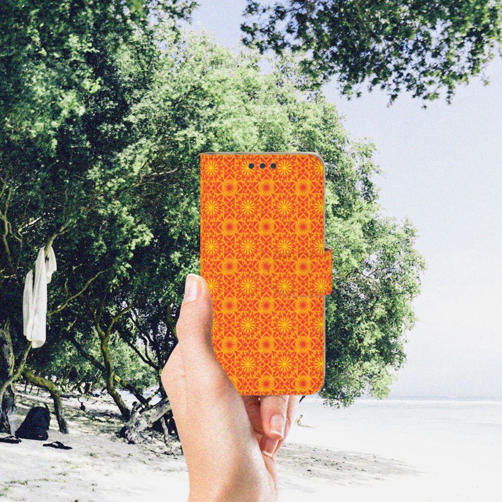 Microsoft Lumia 650 Telefoon Hoesje Batik Oranje